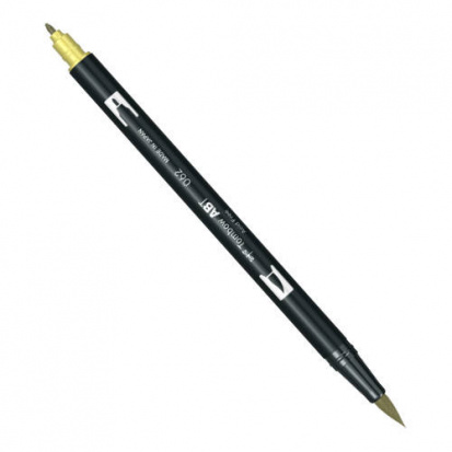 Маркер-кисть "Abt Dual Brush Pen" 062 бледно-желтый